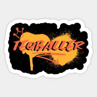 Teqballer King Sticker